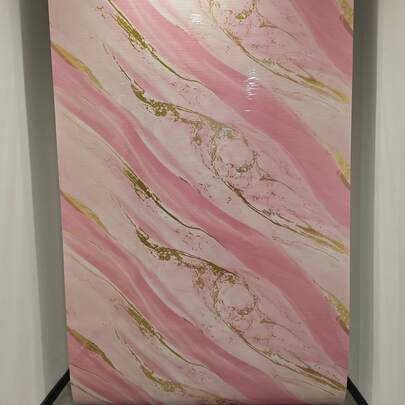 1 rollo de 40 cm x 100 cm Papel tapiz autoadhesivo con textura de mármol rosa para dormitorio, sala de estar, decoración de pared DIY, renovación de muebles, decoración del hogar, decoración de baño