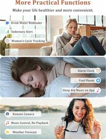 Smart Watch, Alexa Built-In, Answer/Make Calls 44mm Smartwatch Women Men, 1.83" Sports Watch IP68 Waterproof, Heart Rate SpO2 Sleep Stress Monitor, Step Counter Watch For Android & IOS Phone