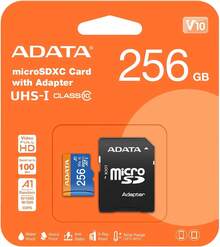 ADATA Memoria Micro SD ADATA 256 GB 100 MB/s Clase 10 - Negro - Ver 1
