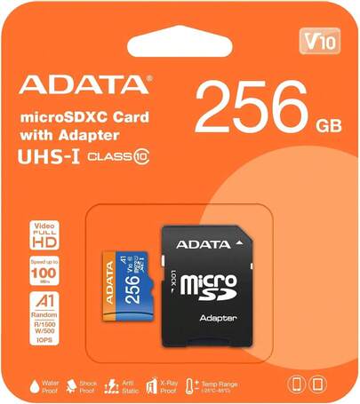 ADATA Memoria Micro SD ADATA 256 GB 100 MB/s Clase 10