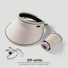 UPF50+ Large Brim Sun Hat For Women, Summer Breathable UV Protection Sunhat For Cycling, Anti-UV