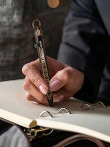 男士个性化刻字钢笔，栓动式钢笔，毕业礼物，定制钢笔，周年纪念礼物，送给爸爸、老师的礼物，个性化栓动式钢笔，伴郎礼物，送给爸爸、男士、老师、毕业、公司、生日、男友、爷爷的礼物，定制刻字，圣诞礼物用品 - 彩色 - 查看 4