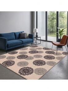 Casa Laura Enxovais Soft Flannel Rug In Modern Prints 2.00 X 1.50 - Various Colors - ARABESCO BEIGE - Ver 1