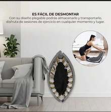Trampolín de ejercicio compacto para interiores - Rosa - Ver 3
