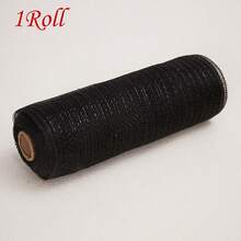 1/2 Rolls Deco Mesh Ribbon - 10inch X 30 Feet Each Roll Metallic Foil Mesh Ribbon For Wedding, Birthday,Halloween, Thanksgiving, Christmas, New Year DIY Gift Decorationand Home Decorating