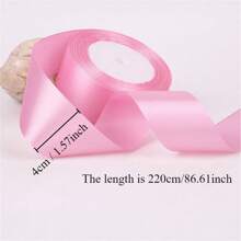 3 件/套 72 码/4 厘米缎带，礼盒装，服装装饰丝带，生日，节日，玫瑰花 DIY，工艺用品 - 彩色 - 查看 2