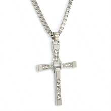 1 pieza Collar cruzado versátil y casual para hombre - Plateado - Ver 6