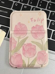 2 Pieces - Tulip Pattern Folding Makeup Mirror, Portable Handheld Vanity Mirror, Simple Folding Dressing Table Mirror, Simple Vanity Mirror For Dorm/Student And Desktop,Makeup,Cheap,Room Decor,Vanity,Travel,Bedroom,Makeup Accessories,Mirror,Vanity Mirror,Mini Mirror,Compact Mirror,Mirror Small,Hand Mirror