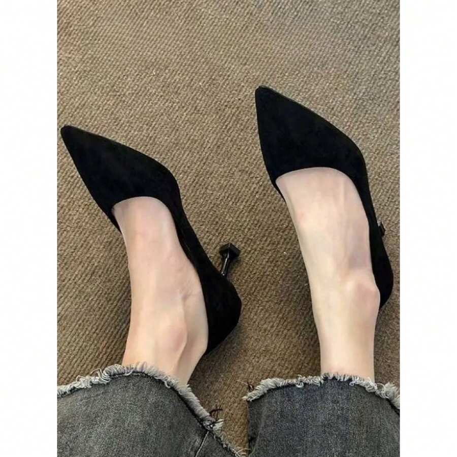 Women Pumps - 黑色升級版9CM跟高 - 查看 1