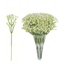 2/5/30/40 件星空仿真花带茎小花束 - 手工仿真花艺布置，用于家居户外庭院花园装饰、婚礼、派对、生日氛围装饰