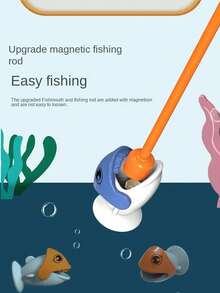 Festive Dino Fishing Game: Play And Drop Resistant,Plastic, Ages 3-6, No Electricity, Magnetic Fishing Toy With Random Color Fish And Accessories!