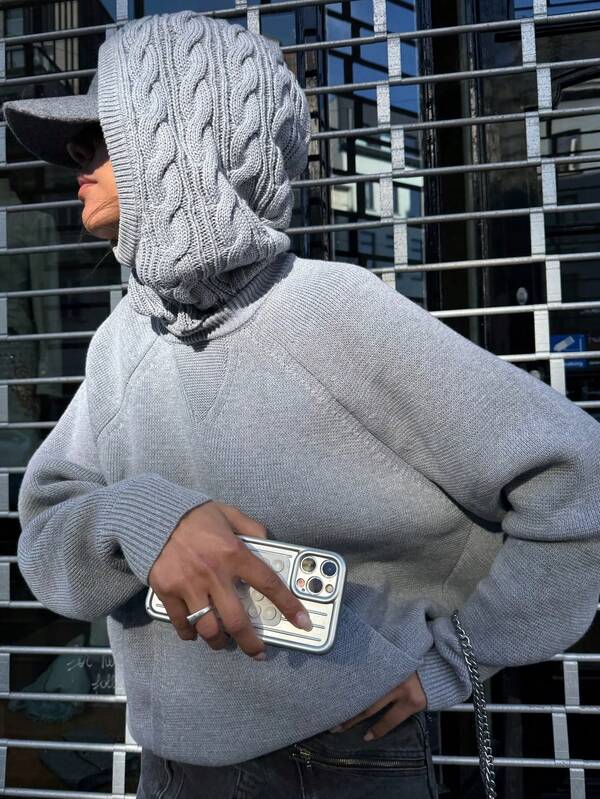 Women's Solid Color Polyester Pullover, Suitable For Evening Dates In Autumn/Winter