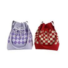 Women Shoulder Bags - 咖色千鳥格 - 查看 6