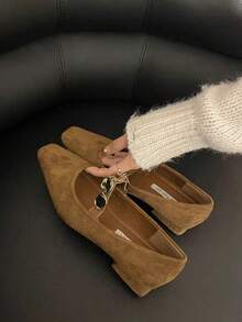 Women Flats - 卡其色 - 查看 7