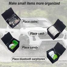 Organizador de monedas para consola central, compatible con 2016-2020, 2021, 2022 y 2023, accesorios para  Tacoma, soporte para monedas de plástico ABS, caja de almacenamiento - por defecto - Ver 1