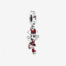 Disney 1 pieza Charm colgante con diseño de Dumbo y bordado "Mum" chapado en plata para pulsera o collar, regalo ideal para festividades