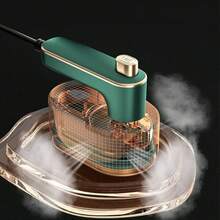 Plancha Mini 2 en 1 de Mano Diseño Compacto | Uso Seco y Húmedo para Ropa Delicada y de Negocios - Verde - Ver 3