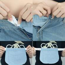 1pc/2pcs Maternity Waistband Extender, Elastic Waist Extender For Pregnant Women, Adjustable Pants Extender Buckle, Unisex - Multicolor - View 9