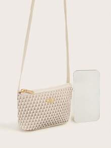 1pc Kids Embroidered Quilted Pleated Shoulder Crossbody Bag - Crossbody Bags - View 5