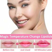 3 Pack Crystal Flower Jelly Lipstick,Magic Color Changing Lipstick,PH Clear Temperature Color Changing Lip Gloss,Lip Balm,Long Lasting Nourishing Moisturizing Lip Stick