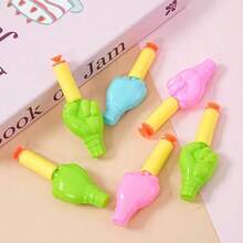 5pcs Mini Portable Air Soft Bullet Launcher Toy, Lightweight Design, Fun Interactive Toy With Soft Bullets, Cute Styling, Desk Game Toy, Stress Relief Shooter Toy - Multicolor - View 6