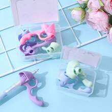 Agarres de lápiz para la escritura de los niños, soporte de silicona de 5 dedos para ayuda en la escritura de los niños, agarradores de lápiz cómodos para principiantes, corrección de postura y entrenamiento de escritura, ideas de regalo de Navidad, recomendaciones de regalos navideños