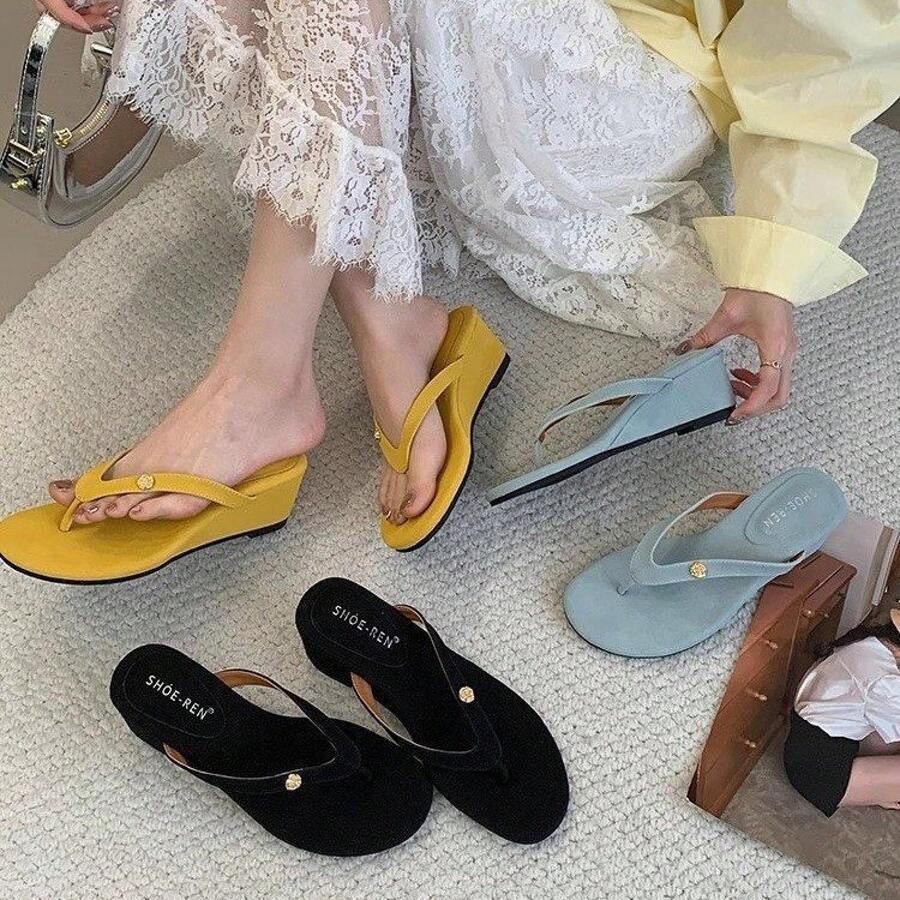 Women Flip-Flops - Blue - View 1