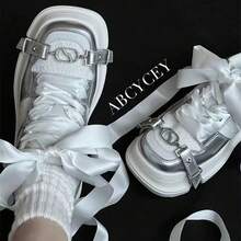 Women Skateboarding Shoes - 銀色 - 查看 6