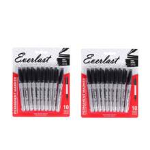 4 set di 40 pennarelli di colori diversi, inclusi 20 pennarelli colorati e 20 pennarelli permanenti neri. Questi pennarelli sono resistenti all'acqua, asciugano velocemente e sono adatti per l'uso in aule e uffici, oltre che per i materiali scolastici per l'arte