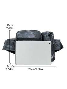 Men's Waist Bag, Waterproof Nylon Hiking Water Bottle Bag, Mobile Phone Bag, Outdoor Sports Waist Bag Chest Bag, Hunting Waist Bag, Wear-Resistant Travel Waist Bag