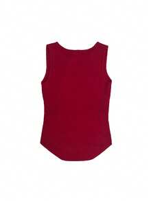 Áo hai dây thiết kế xếp ly với phần eo thắt độc đáo - Đỏ - Xem 2