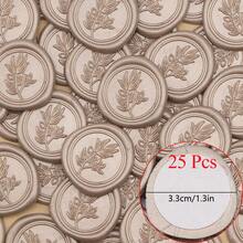 20/25 Pcs Tree Branch Wax Seal Stickers - Wedding Envelope Seal Stickers, 25 Pcs Self- Adhesive Wax Seals, Perfect For Invitation Cards, Christmas Cards, Gift Wrapping, Party Menu Decor - one-size - View 12