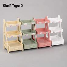 1pc Mini Shelf, Flower Rack, Small Model, Dollhouse Furniture, DIY Simulation, Miniature Household Toy, Micro Flower Rack Display Stand, Miniature Kitchen Utensils, Cake Cabinet Toy, Mini Storage Rack, Simulated Kitchen Miniature Home Decor Accessories
