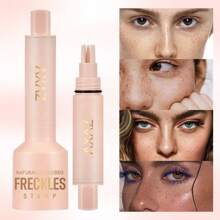 Caneta de Sardas Realista, Cor Natural, À Prova d'Água, Fácil de Aplicar, Caneta de Maquiagem de Sardas para Rosto, Maquiagem de Sardas e Pintas