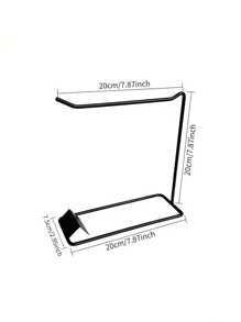 1PC Nail Art Fan Shape Display Storage Rack Heavy Duty Metal Storage Rack For Gel Polish, Nail Art Decoration - Sturdy Construction Space Saving Countertop Or Retail Store Decoration - Salon And Home Use