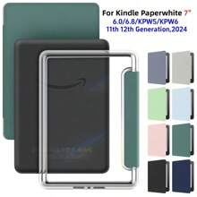 Acrylic Back Cover With Kindle Paperwhite 11th Generation 6.8 Inch 2021Hand Strap Ebook Auto Wake Sleep M2L3EK M2L4EK Shockproof Auto Wake/Sleep Cases With Kindle 2024 Release 11th Generation C2V2L3 RS23CV 6'' Ebook Smart Protective Shell Cover With Kindle Paperwhite 2024 12th Generation - Multicolor - View 1