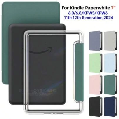 亚克力后盖适用于 Kindle Paperwhite 第 11 代 6.8 英寸 2021 手带电子书自动唤醒睡眠 M2L3EK M2L4EK 防震自动唤醒/睡眠保护壳适用于 Kindle 2024 发布第 11 代 C2V2L3 RS23CV 6 英寸电子书智能保护壳适用于 Kindle Paperwhite 2024 第 12 代