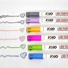Two Lines Pens Glitter Metallic Outline Marker Metallic Double Line Art Contour Pen (DREAM DOUBLE LINE) Back To School - 彩色 - 查看 2