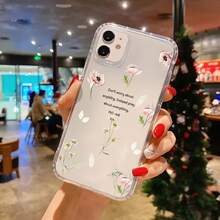 Funda para teléfono con flores rosas y mensaje cristiano, 16, 11 Funda para teléfono phone 13, 15, 14, 12, Pro y Plus. Regalos cristianos para mujer. - Colores mixtos 1 - Ver 3