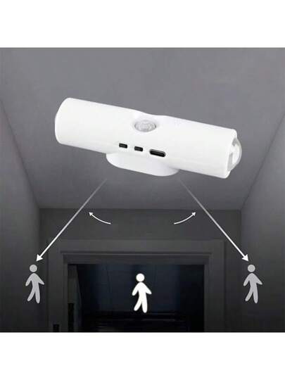 New Magnetic Wand Verlichting Rechargeable Night Light, Slimme Motion Sensor Self Adhesive Hillside Dual Cat Eye Atmosphere Lamp Stairs, Indoor, Outdoor, Balcony view 8