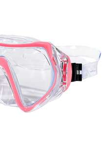 成人和青少年浮潜面罩和呼吸管套装，适合游泳和浮潜，海滩必需品，海滩配件，泳池浮板 - 粉色 - 查看 5