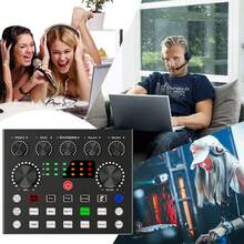 [Professional Podcast Kit] Professional V8S Podcast Equipment Kit   BM800 Wired Microphone And V8 Sound Card - Voice Converter, Audio Interface, Live Sound Card For Recording, Singing, Live Broadcasting And Gaming - V8S Set - View 3