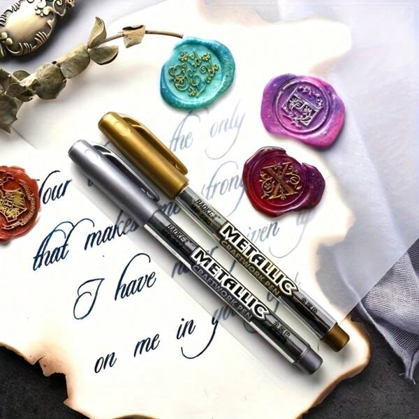 Broad-Tip Markers, Smooth Writing, Vibrant Colors, Water-Based Ink, Waterproof, Quick-Drying, Comfortable Grip, Versatile Use - Perfect For Cards, Invitations, Greetings, Signatures, Journals, Drawings, Back To School