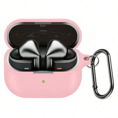 兼容三星 Galaxy Buds3 手机壳和 Galaxy Buds 3 Pro 手机壳，带钥匙扣的柔软硅胶外壳，防震，优质硅胶外壳