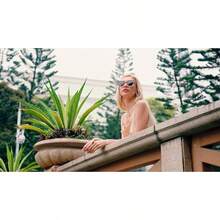 Gafas de sol polarizadas, estilo clásico lentes de sol ojo de gato para mujer - Transparente - Ver 3