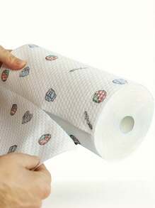 50/100/200/400pcs Disposable Reusable Kitchen Cleaning Cloths - Non-Stick And Easy To Clean, Suitable For All Household Needs, Tear-Off, Wet And Dry Towels, Non-Woven Oil-Absorbing Cleaning Rags, Drying Cloths