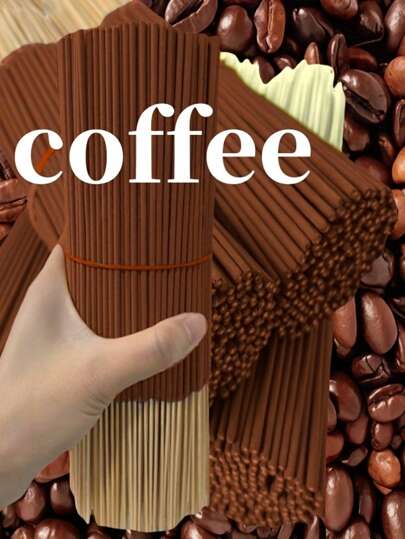 20/100/300 piezas Incienso de bambú con aroma a café, adecuado para purificación del aire en el hogar, aromaterapia, yoga, oficina, sala de té - Regalo festivo