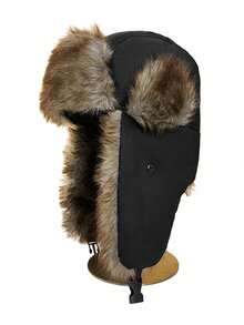 1pc Thick Thermal Lined Black Earflap Beanie Hat, Warm Winter Casual/Outdoor Sports/Skiing Wear - Black - View 13