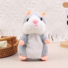 Juguete de peluche de hámster eléctrico parlante lindo, aprende a imitar el habla y asentir. Juguete de peluche interactivo de hámster, regalo para bebés, juguetes de peluche, juguetes, costura, lujoso, regalo para niñas, juguete de ratón de peluche. - Multicolor - Ver 7