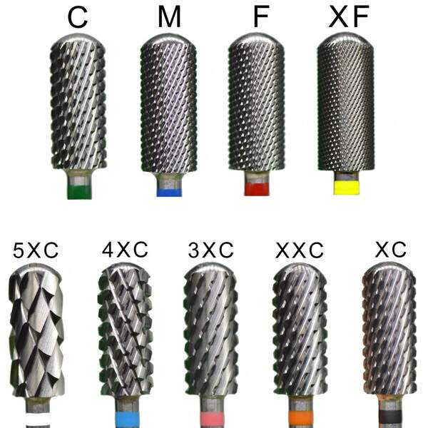 5.35 Small Round Top Barrel Original Tungsten Steel Carbide Manicure Nail Drill Bit File Accessories